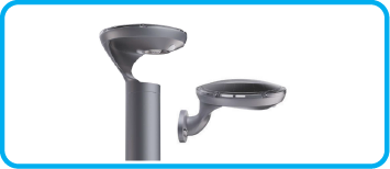 006-AZOOD LED SOLAR BOLLARD - WALL LIGHT 275 SERIES